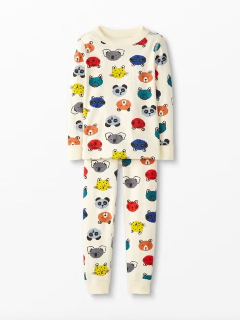 Hanna Andersson HannaJams Long John Pajama Set Cuddly Critters - Size 5 110